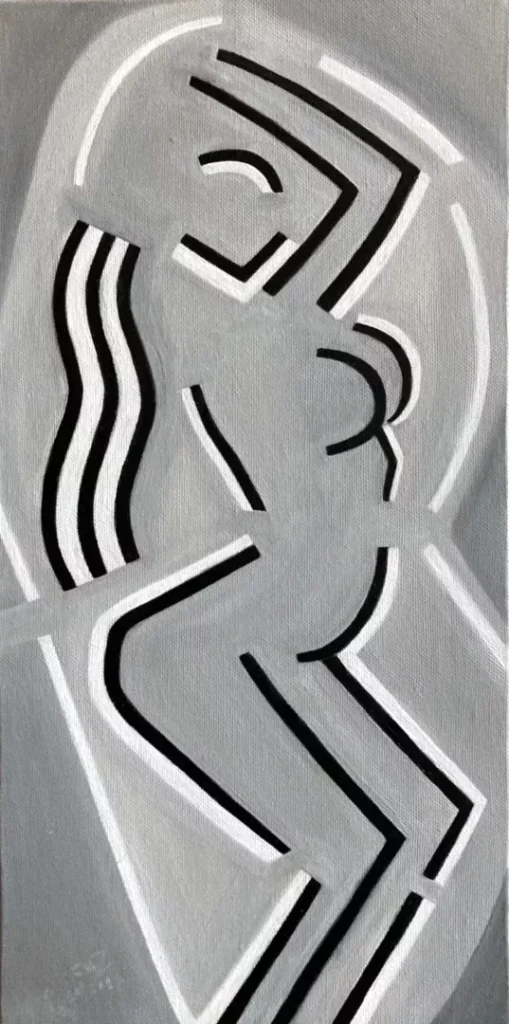 Home 3 Minimalist Woman,Oil on Canvas 2018